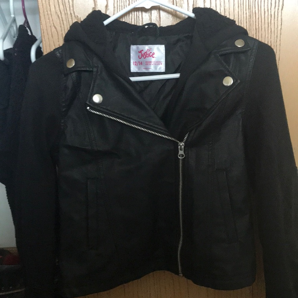 Justice, Faux Leather Jacket